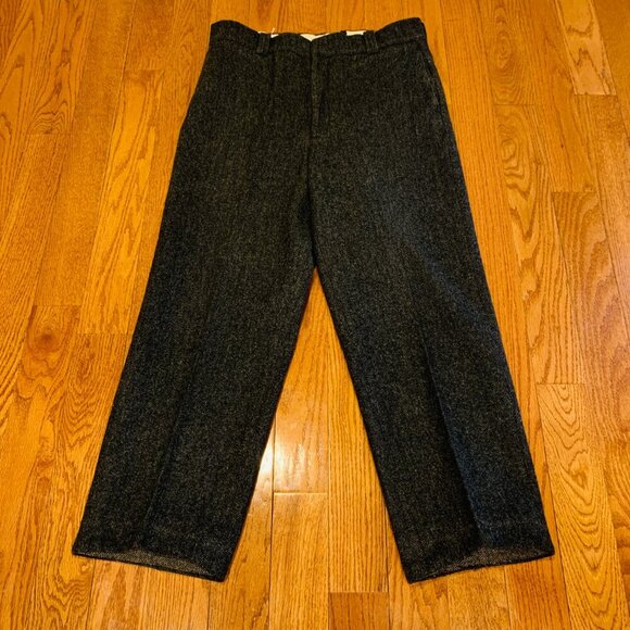 LL Bean Vintage Heavy Tweed Wool Logger Hunting Mackinaw Trousers 36x29 USA Made - Picture 1 of 16